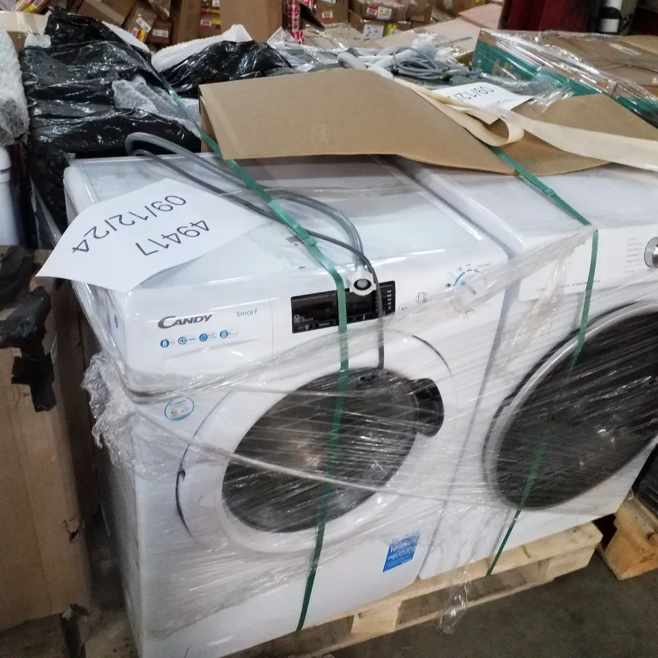 PALLET OF APPROXIMATELY 4 UNPROCESSED RAW RETURN WHITE GOODS TO INCLUDE;