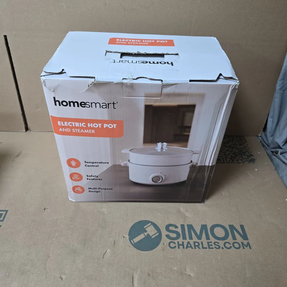 HOMESMART ELECTRIC HOT POT AND STEAMER