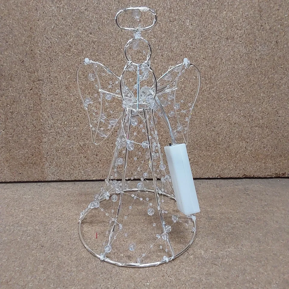 8 X BOXED JEWELLED ANGEL CHRISTMAS TREE TOPPER 