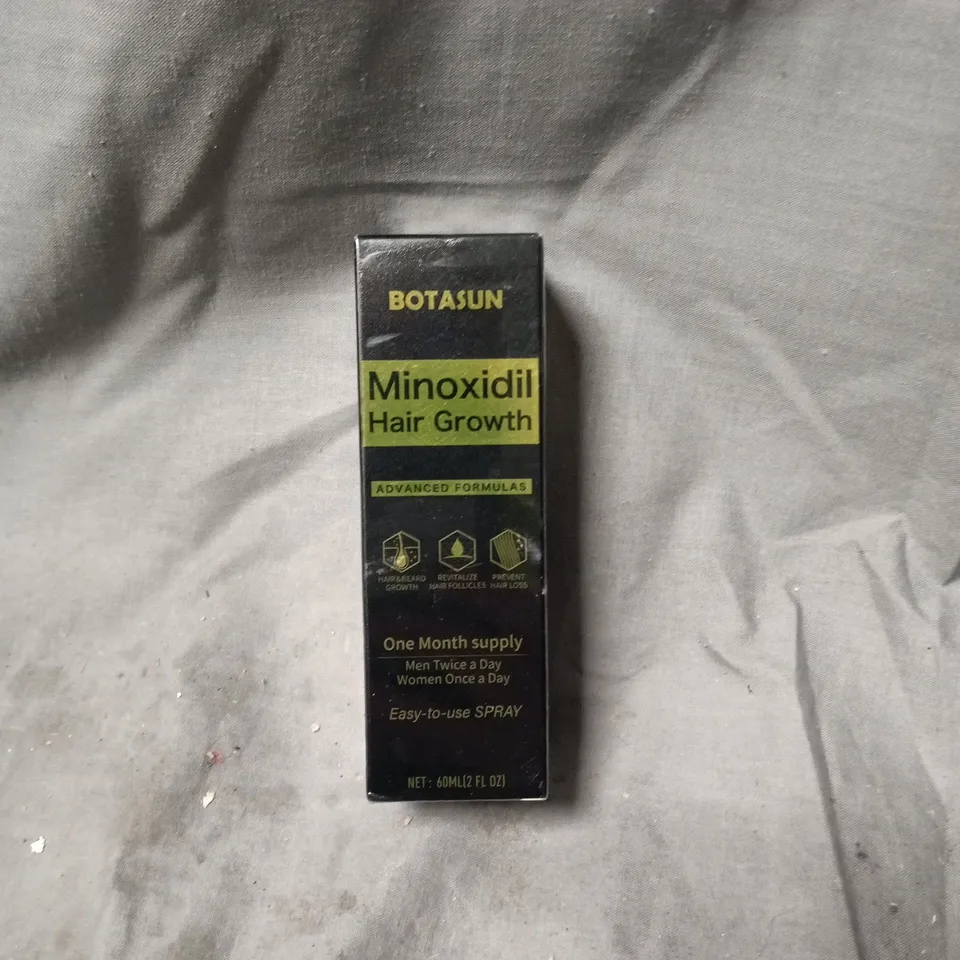 MINOXIDIL HAIR GROWTH SPRAY – BOTASUN 60ML ONE MONTH SUPPLY. BOXED AND SEALED