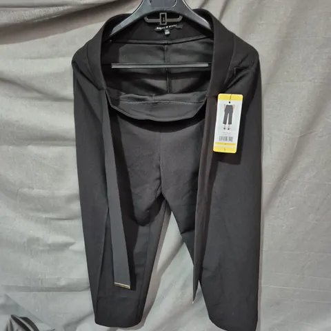 ANDREW MARC BLACK DRAPED FRONT BLAZER – SIZE S