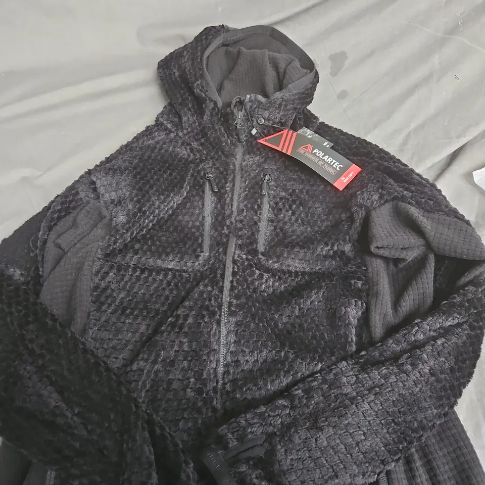 THRUDARK BLACK FLEECE ZIP-HOODED JACKET – M