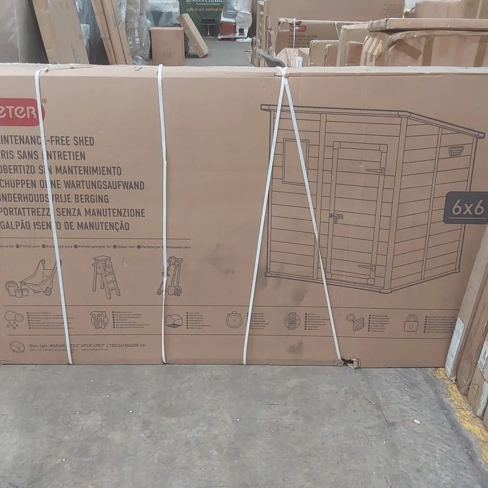 BOXEX KETER MAINTENANCE FREE SHED - 6x6