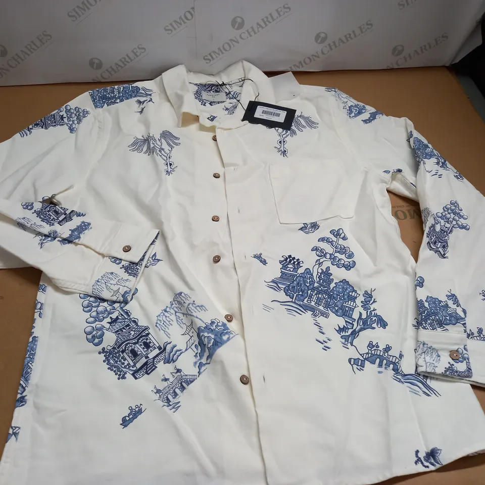 PERCIVAL LONG SLEEVE CUBAN SHIRT - L
