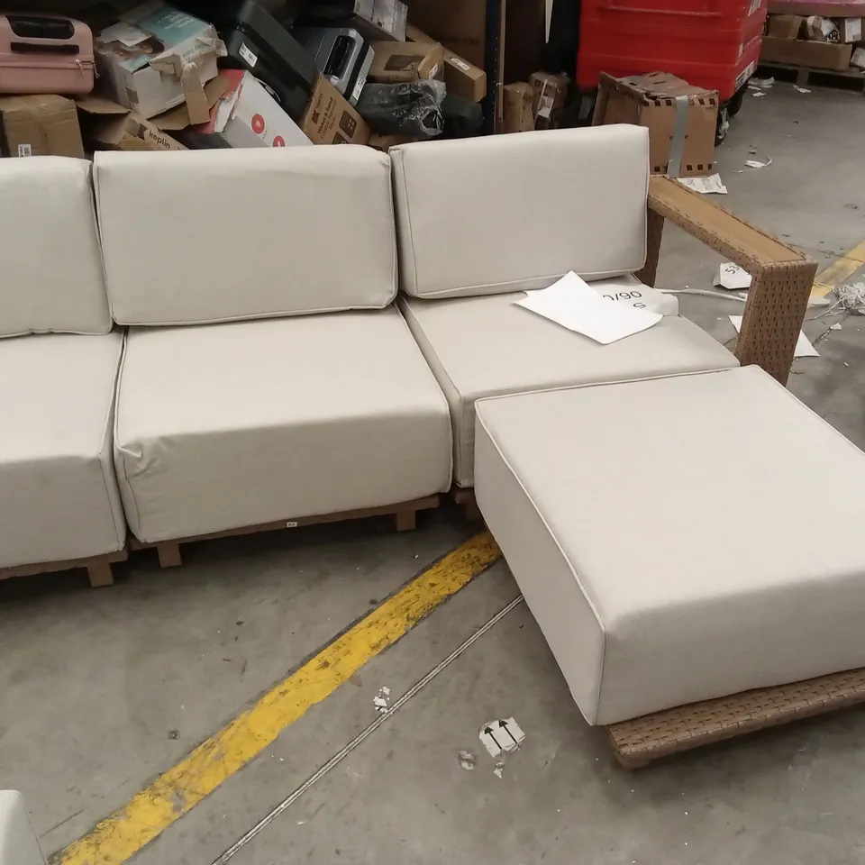 17 STORIES PATIO SECTIONAL OUTDOOR SOFA SET WITH CUSHIONS