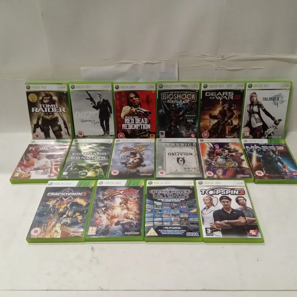 APPROXIMATELY 16 x ASSORTED XBOX 360 GAMES