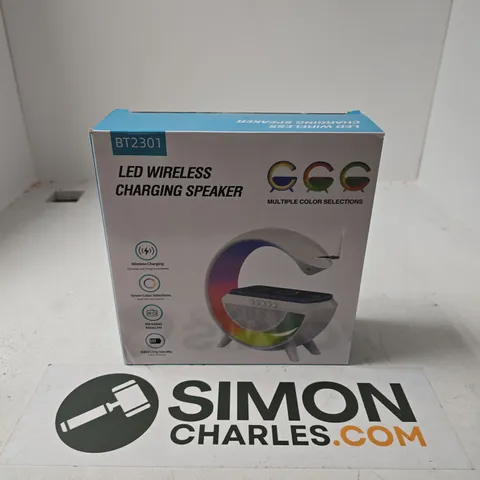 BOXED LED WIRELESS CHARGING SPEAKER