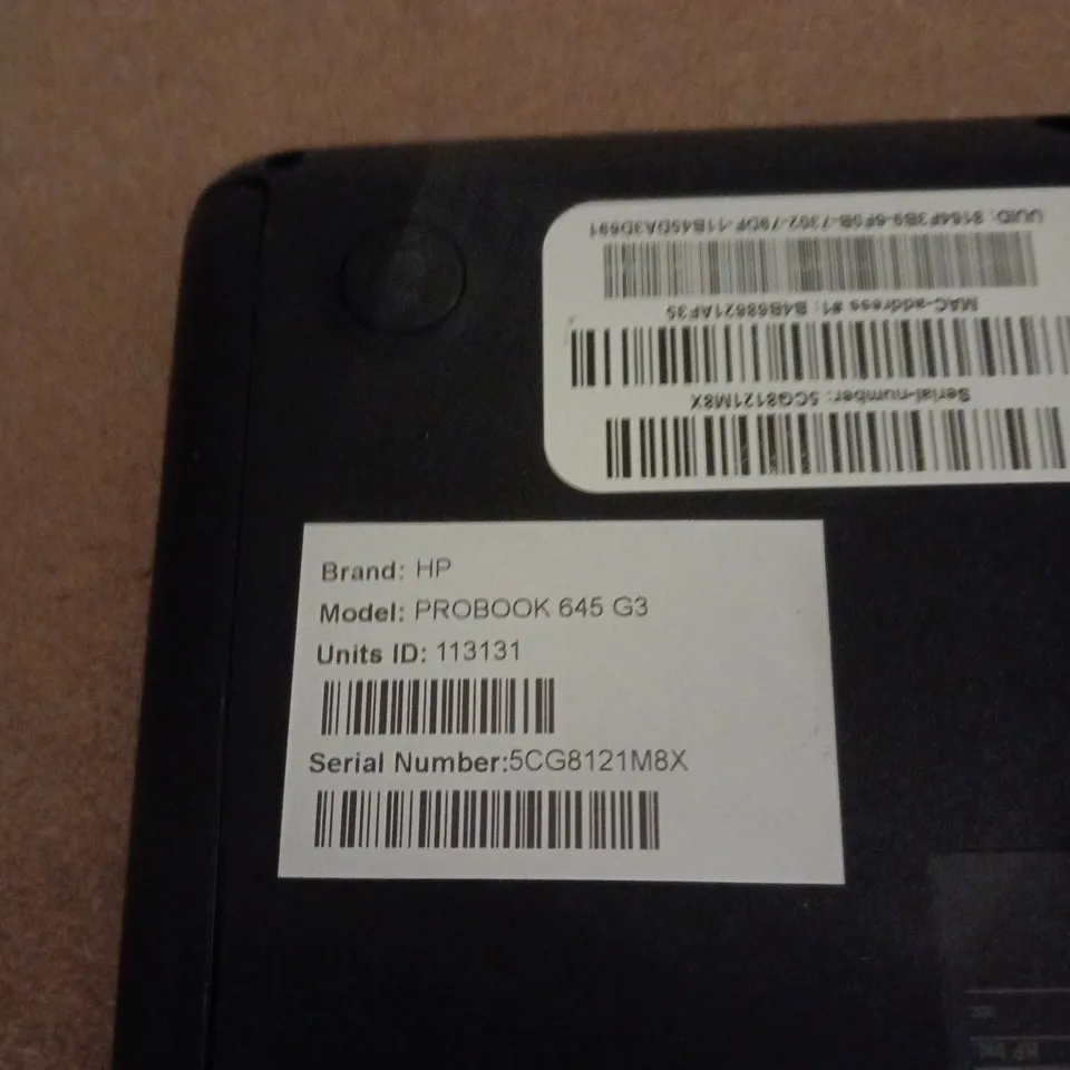HP PROBOOK 645 G3 LAPTOP