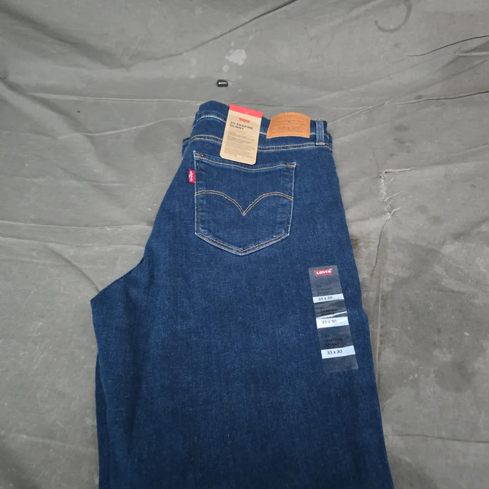 LEVI'S 311 SHAPING SKINNY JEANS – DARK INDIGO, UK 33 X 30