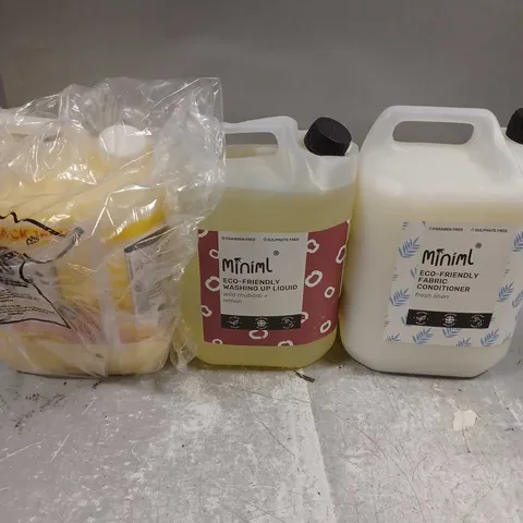 3 X ASSORTED HOUSEHOLD GOODS TO INCLUDE FABRIC CONDITIONER & WASHING UP LIQUID - COLLECTION ONLY 