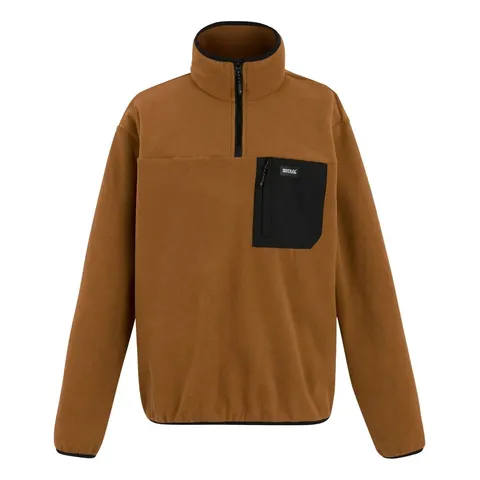 BRAND NEW REGATTA MENS FRANKIE HALF ZIP PULLOVER FLEECE IN GLAZED GINGER - MEDIUM