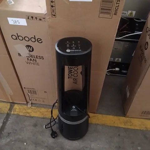 UNBOXED RUSSELL HOBBS, BLADELESS COOLING FAN, 9 SPEED SETTINGS, BLADELESS DESIGN, OSCILLATION FUNCTION, 3 CUSTOMISABLE MODES IN BLACK, RHBLDLC25B