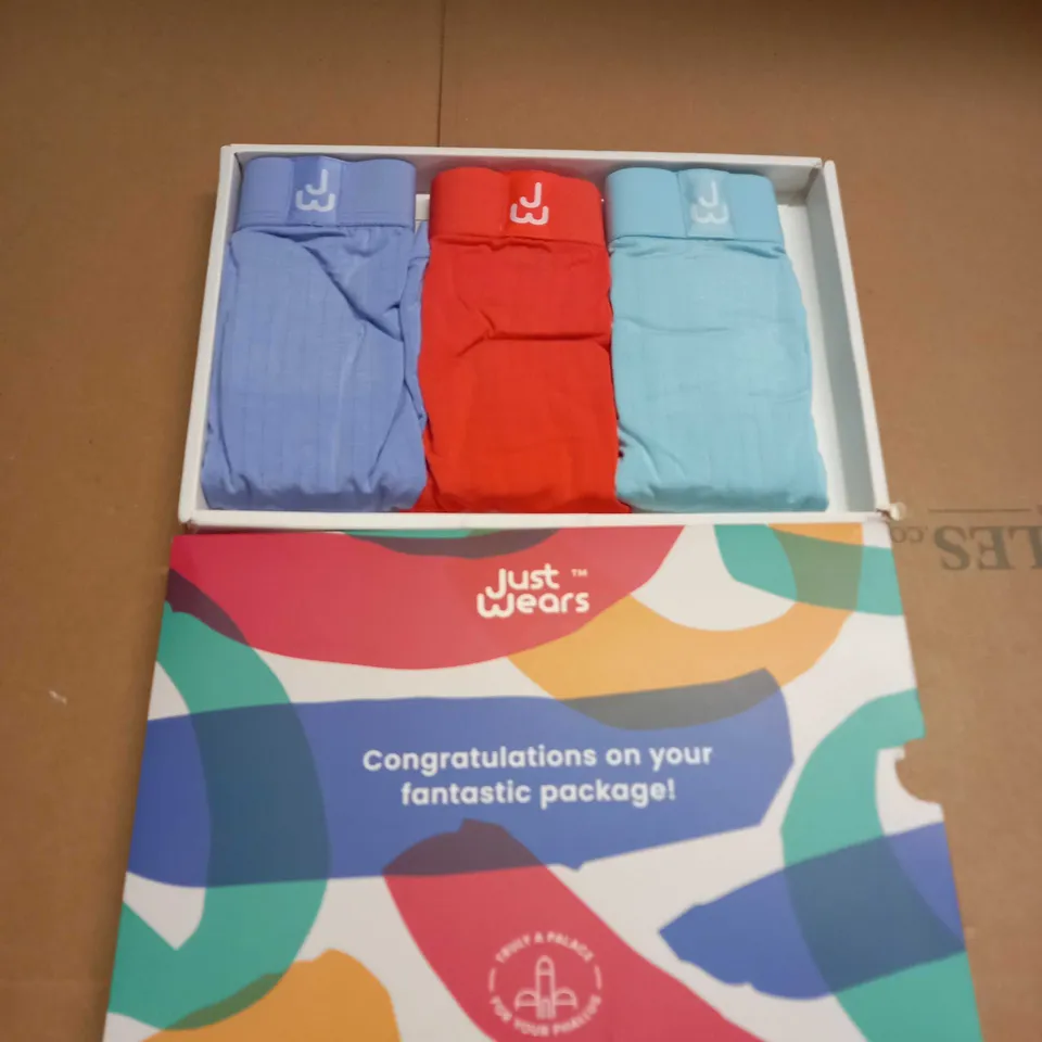 JUST WEAR BOXER BRIEFS SIZE M