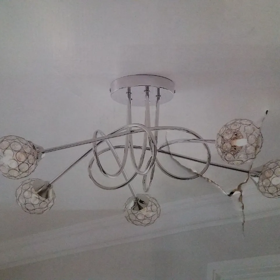 BOXED DUNELM PORTIA SEMI FLUSH CEILING LIGHT