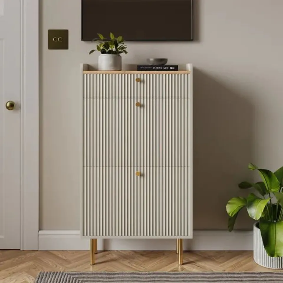 BOXED GEORGI DOUBLE SHOE DROP - NATURAL (1 BOX)