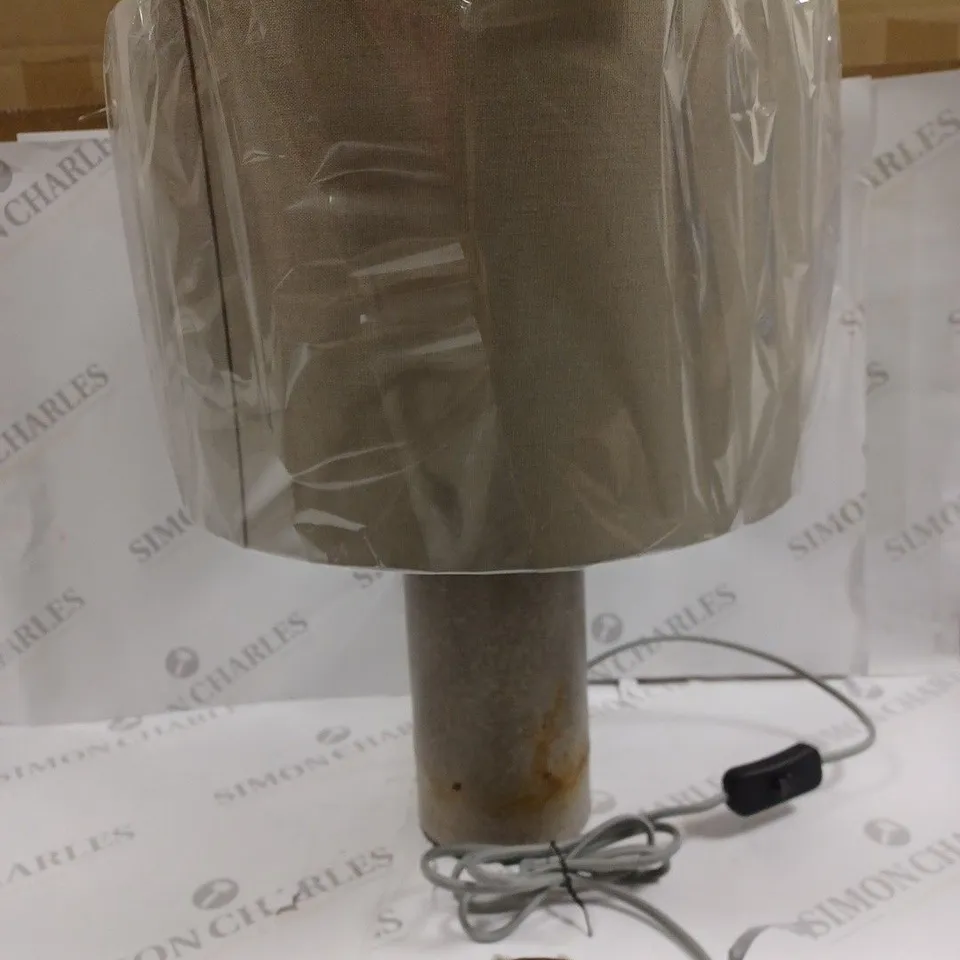 JOHN LEWIS AKANI GREY/NICKEL TABLE LAMP 