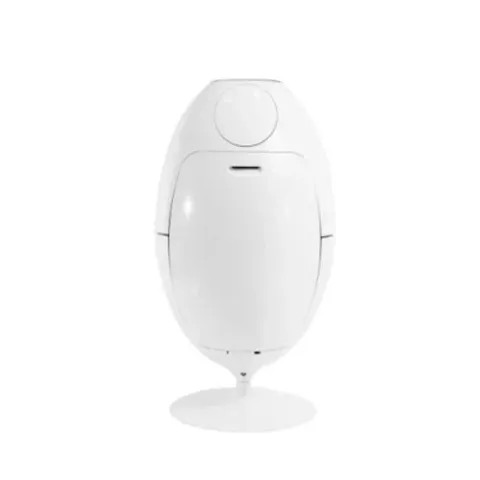 BOXED SOLDIDESIGN OVETTO LACOQUE ABS TRASH CAN, WHITE (1 BOX)