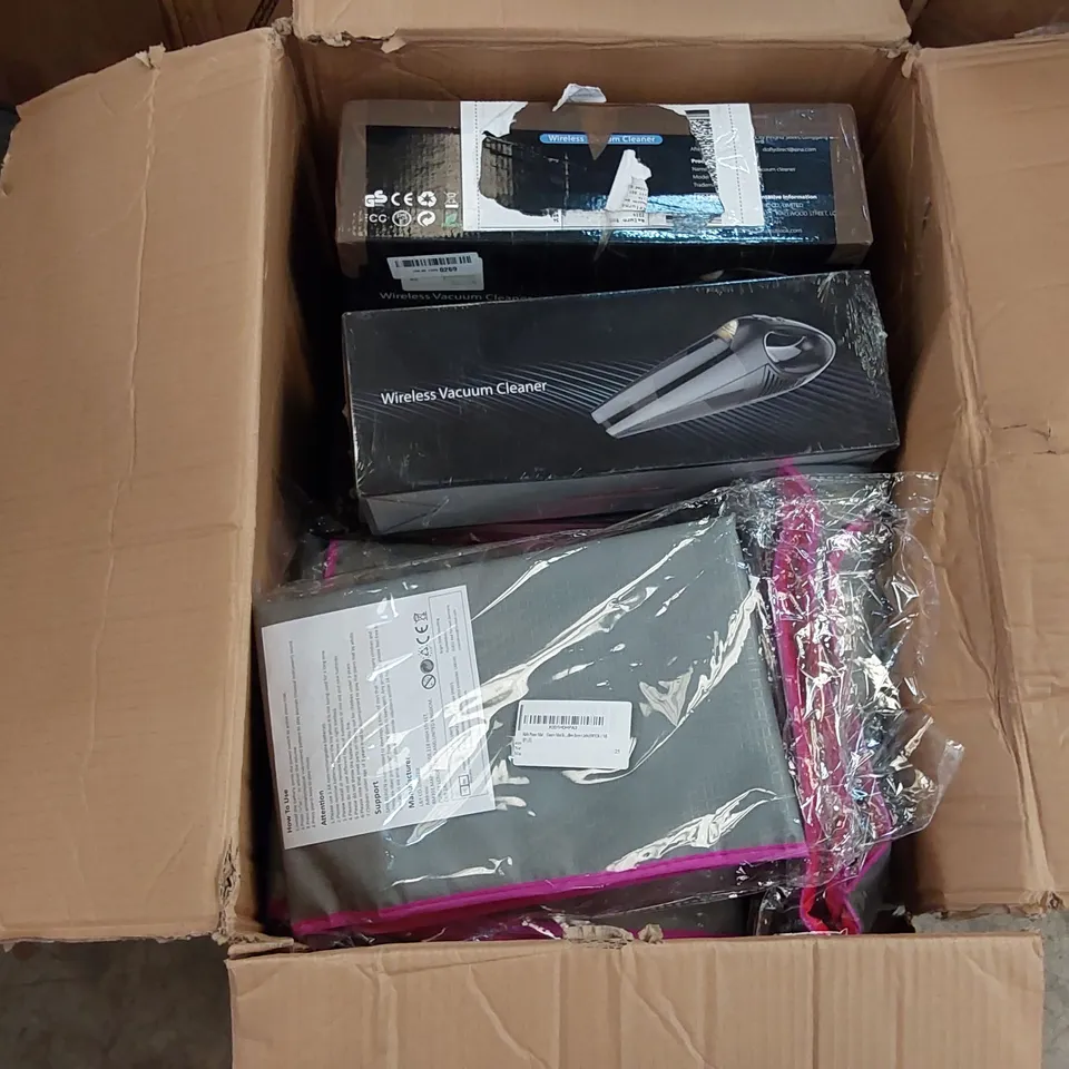 BOX OF WIRELESS VACUUM CLEANERS AND KID'S PIANO DANCE MAT (1 BOX)