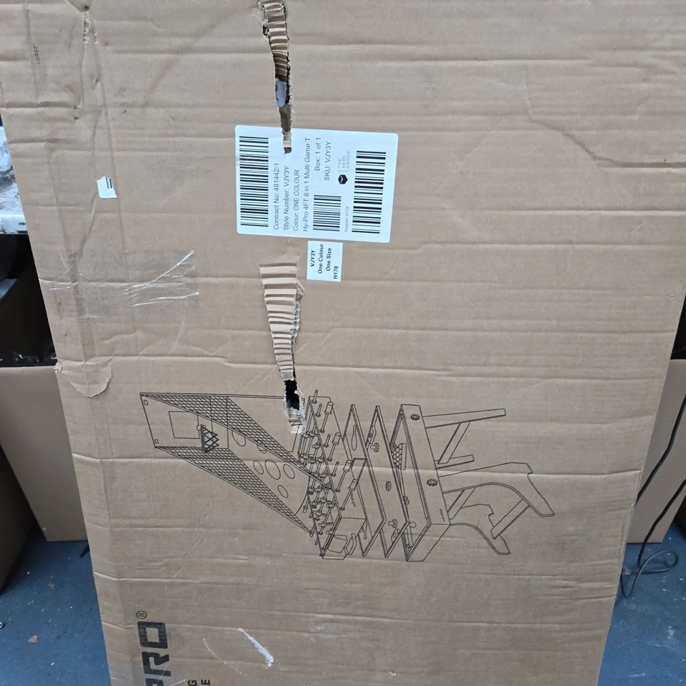 HP-PRO 4FT 8-IN-1 FOLDING MULTI GAME TABLE - COLLECTION ONLY