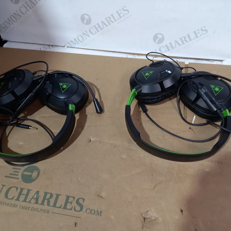 LOT OF 2 TURTLEBEACH WIRED GAMING HEADSETS