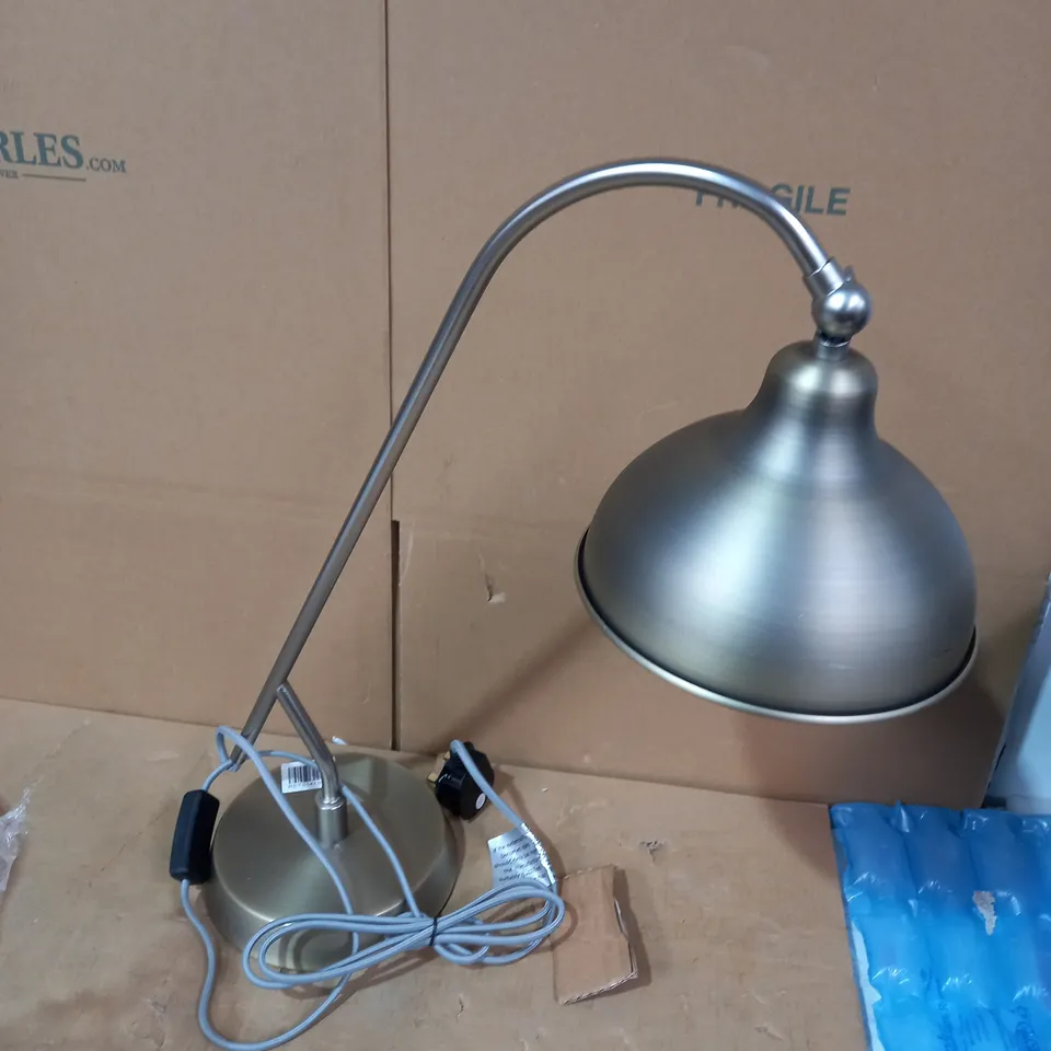 DESIGNER MATTE BRONZE EFFECT TABLE LAMP