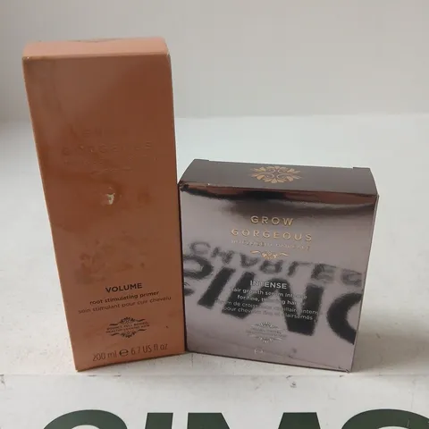 GROW GORGEOUS ROOT STIMULATING PRIMER 200ML & INTENSE HAIR GROWTH SERUM 30ML