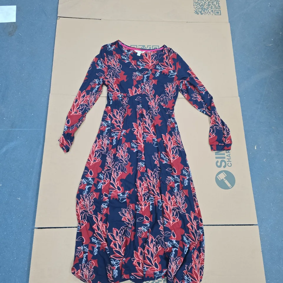WHITE STUFF DRESS – NAVY FLORAL, LONG SLEEVE, UK 10 (EU 38)