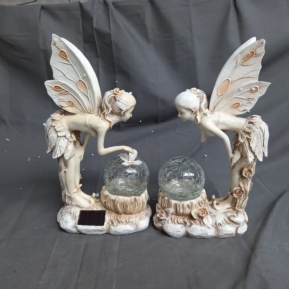 BOXED GARDEN REFLECTIONS SET OF 2 SOLAR FAIRIES
