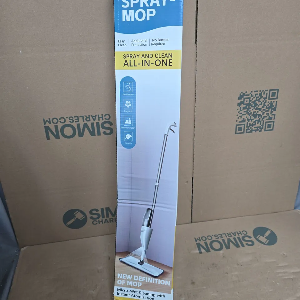 WATER SPRAY MOP – ALL-IN-ONE CLEANING SYSTEM BOXED 