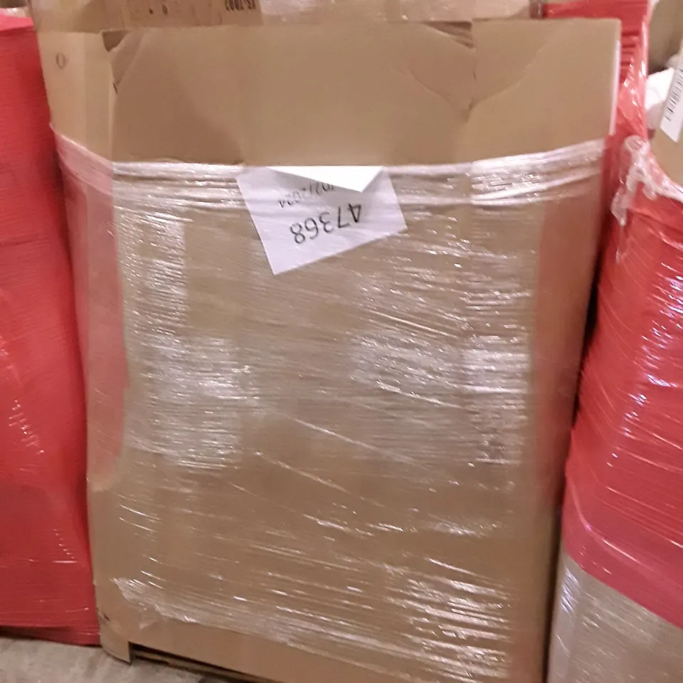 PALLET OF ASSORTED PRODUCTS INCLUDING BLADELESS PURIFIER & HEATER FAN, BED FRAME, WALL MIRROR, METAL TOWEL RACK, OFFICE CHAIR