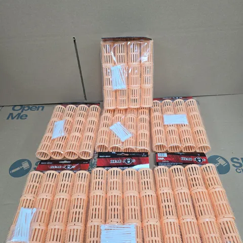 LOT OF 7 PACKS OF HAIR JOG ROLLERS WITH PINS