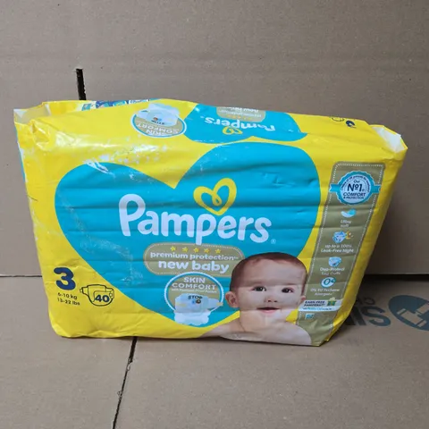 PAMPERS NEW BABY NAPPIES – SIZE 3 (6-10 KG), PACK OF 40