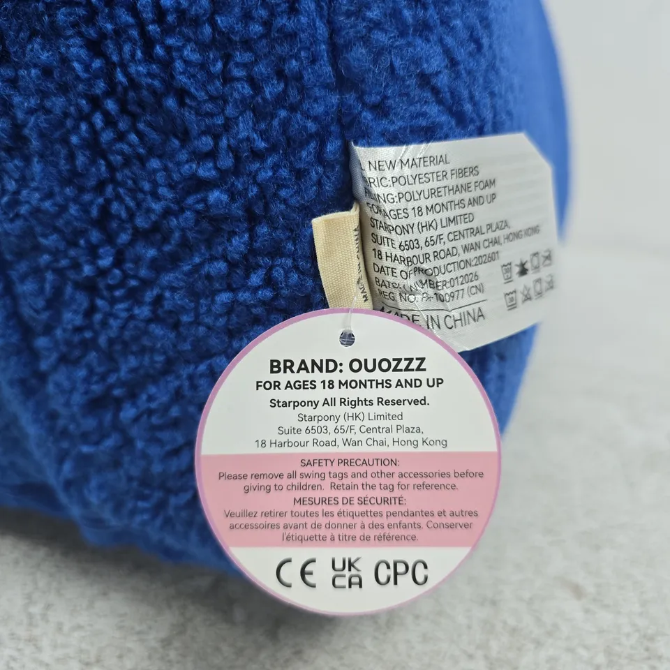 BLUE PLUSH CHILDREN'S ARMCHAIR – BRAND OUOZZZ (STARPONY LICENSED)