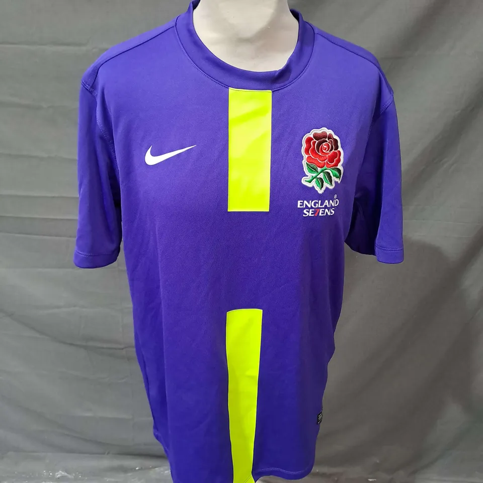 NIKE ENGLAND SEVENS JERSEY IN PURPLE SIZE M