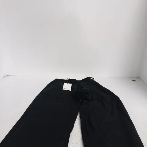 BERSHKA BLACK DRAWSTRING JOGGER TROUSERS – SIZE S (TAG ATTACHED)