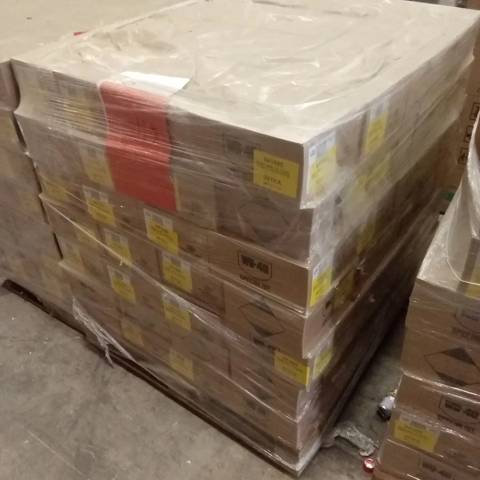 PALLET TO CONTAIN APPROXIMATELY 119 BOXES OF WD-40 HIGH PERFORMANCE SILICONE LUBRICANT ARESOL, 50ml PER BOTTLE - SAMPLES // APPROX 30 BOTTLES PER BOX