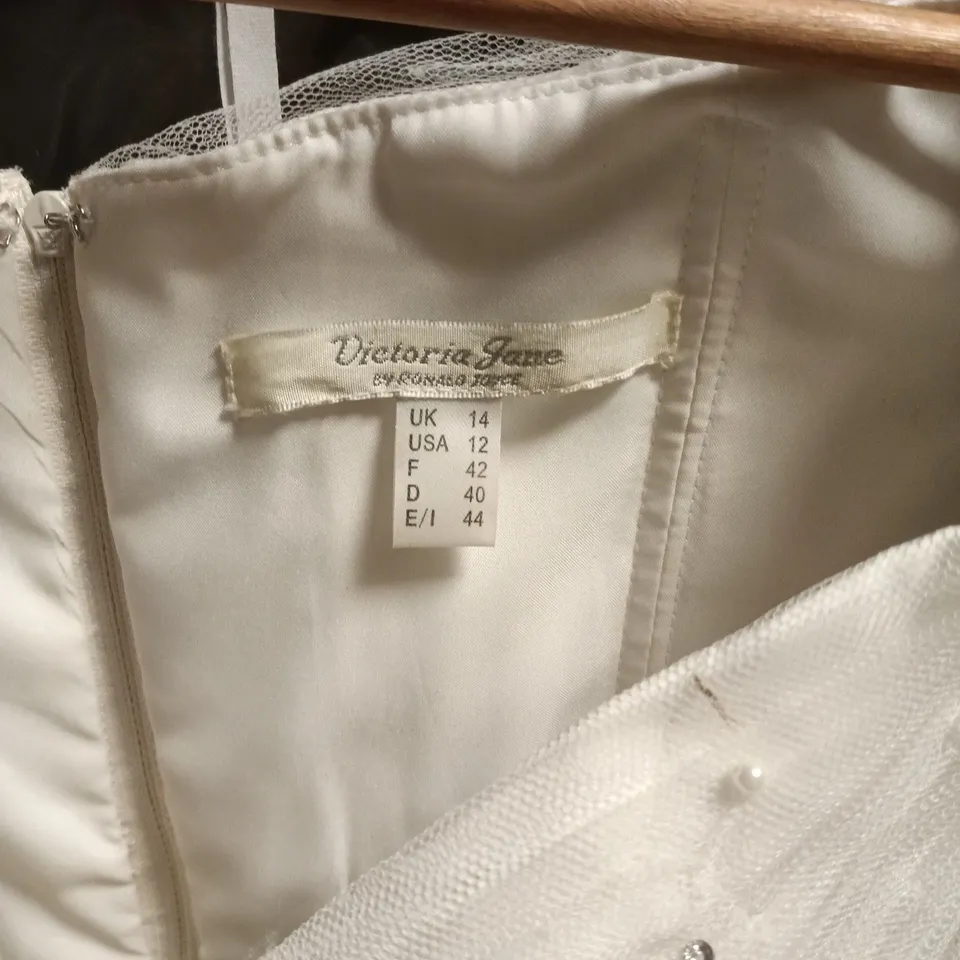 VICTORIA JANE BY RONALD JOYCE WEDDING DRESS SIZE 14