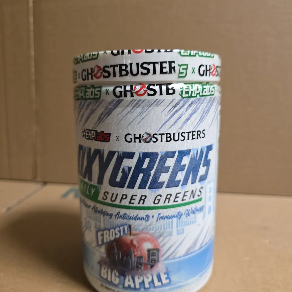 GHOSTBUSTERS X EHP LABS SUPER GREENS – BIG APPLE FLAVOUR DIETARY SUPPLEMENT