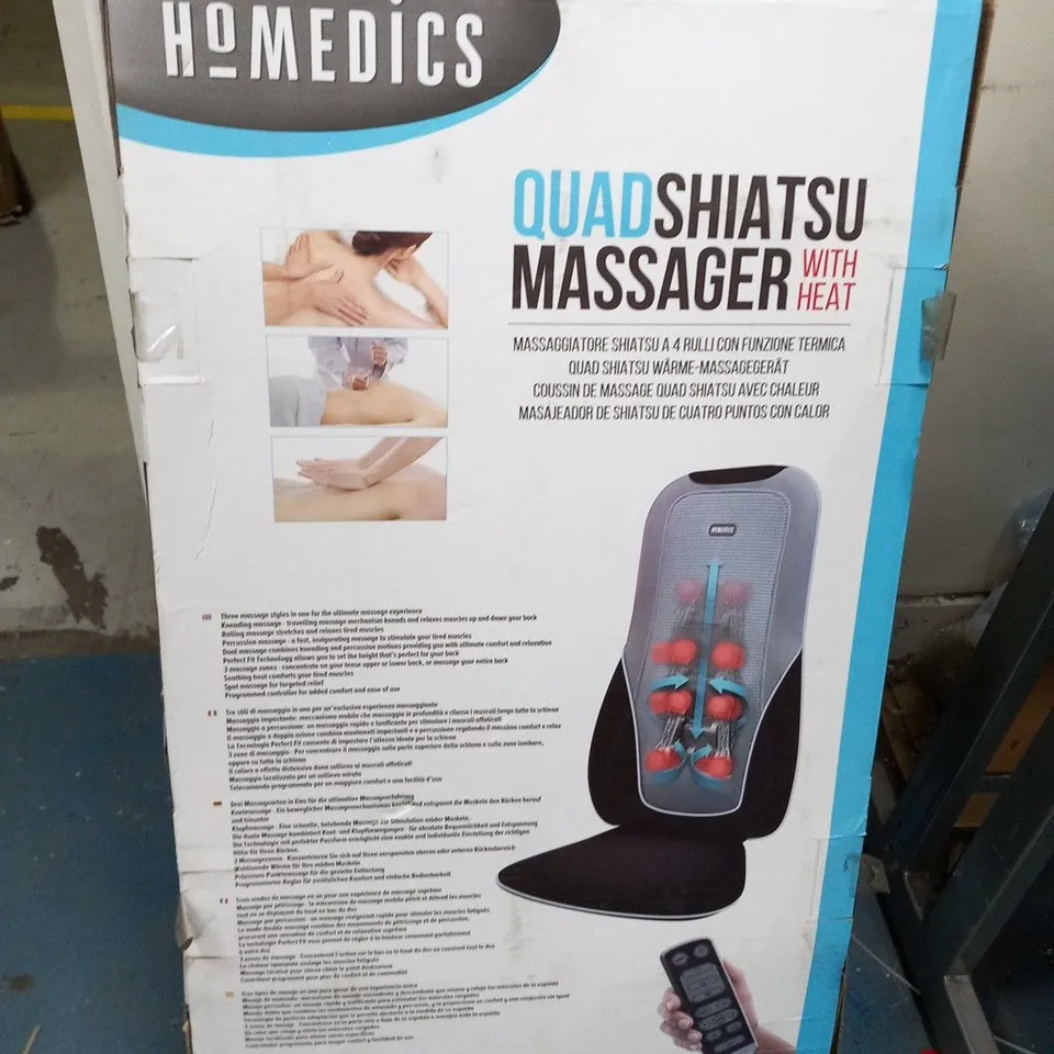 BOXED HOMEDICS QUADSHIATSU MASSAGER WITH HEAT MCS-750H-EU