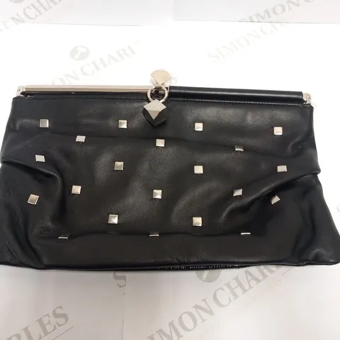 JIMMY CHOO CADENCE BLACK MEDIUM CLUTCH