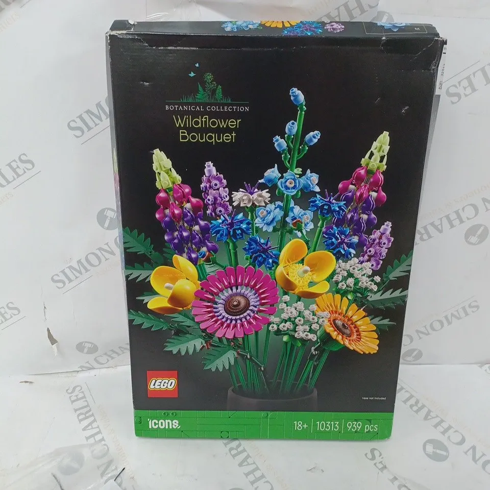 BOXED LEGO WILD FLOWER BOUQUET 10313 RRP £54.99