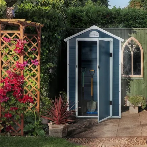 BOXED METAL STORAGE SHED