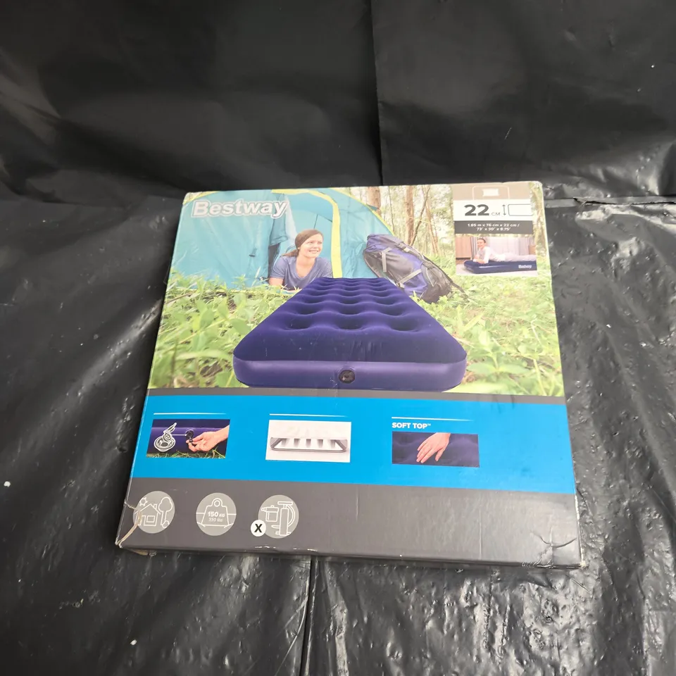 BESTWAY SOFT TOP CAMPING AIR MATTRESS – 22 CM THICK, BOXED