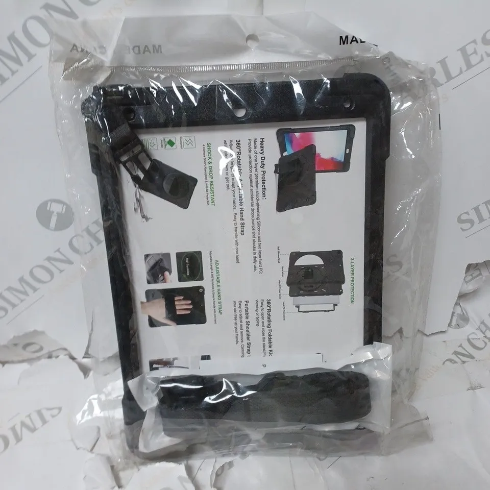 BOX OF ASSORTED ELECTRONICAL ITEMS TO INCLUDE ZEBRA CARD CLEANER, ZAGG IPHONE CASE, APPLE IPAD PRO CASE ETC 