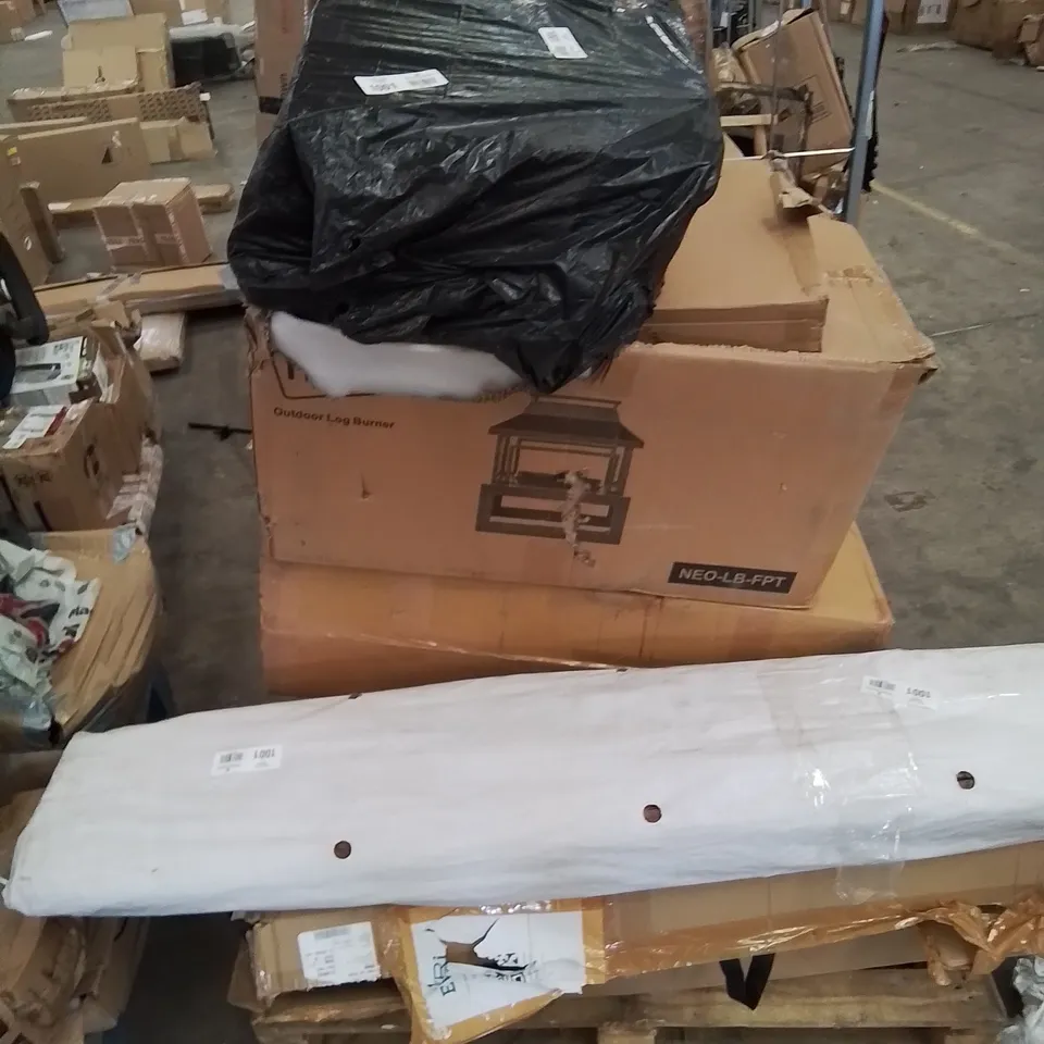 PALLET CONTAINING VARIOUS FURNITURE PARTS AND INCOMPLETE CHAIR SETS ETC.