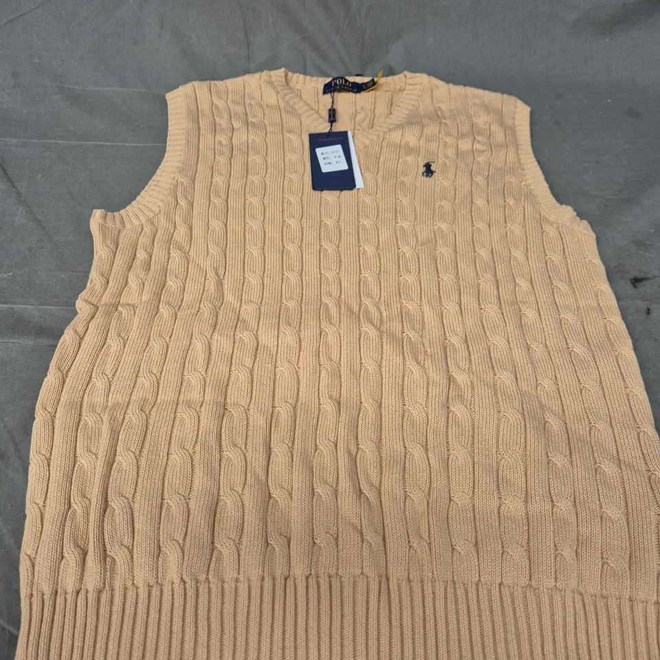 POLO RALPH LAUREN KNITTED VEST SIZE XL