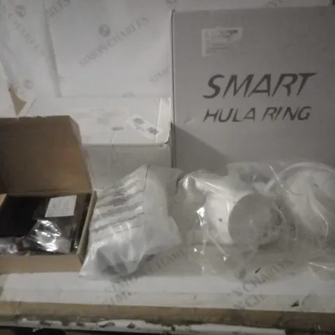 GROUP OF APPROX 5 ASSORTED ITEMS TO INCLUDE PET BOWLS, HULA RING, MINI PC ENCLOSURE ETC