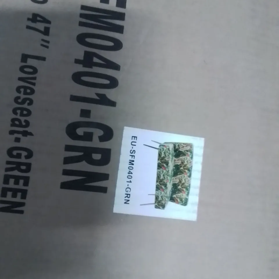 BOXED MILLERSBURG 2 SEATER UPHOLSTERED LOVESEAT