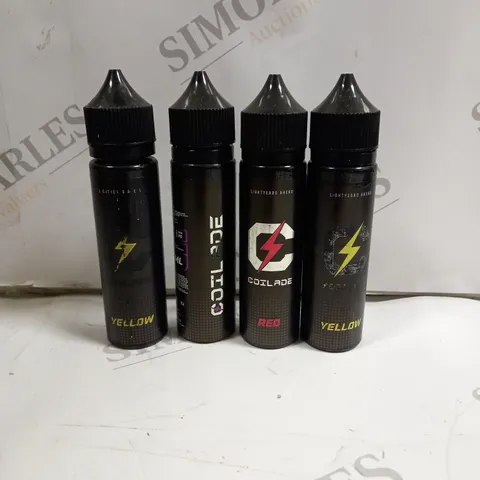 BOX OF APPROXIMATELY 40 COILADE E-LIQUIDS IN VARIOUS FLAVOURS 