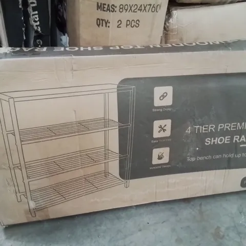 BOXED 4 TIER PREMIUM SHOE RACK